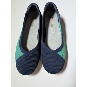 Clarks Cloudsteppers Cushion Soft Flats Shoes‎ Women's 7.5 Blue Green Comfort